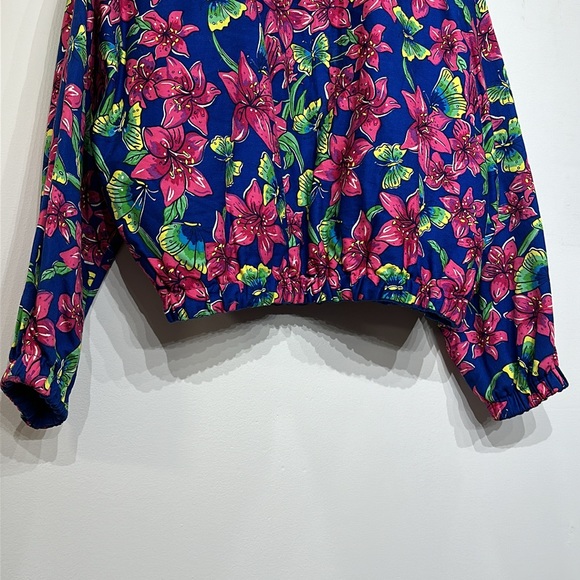 Lilly Pulitzer Vintage Reversible Cotton Bomber Jacket - Picture 6 of 14